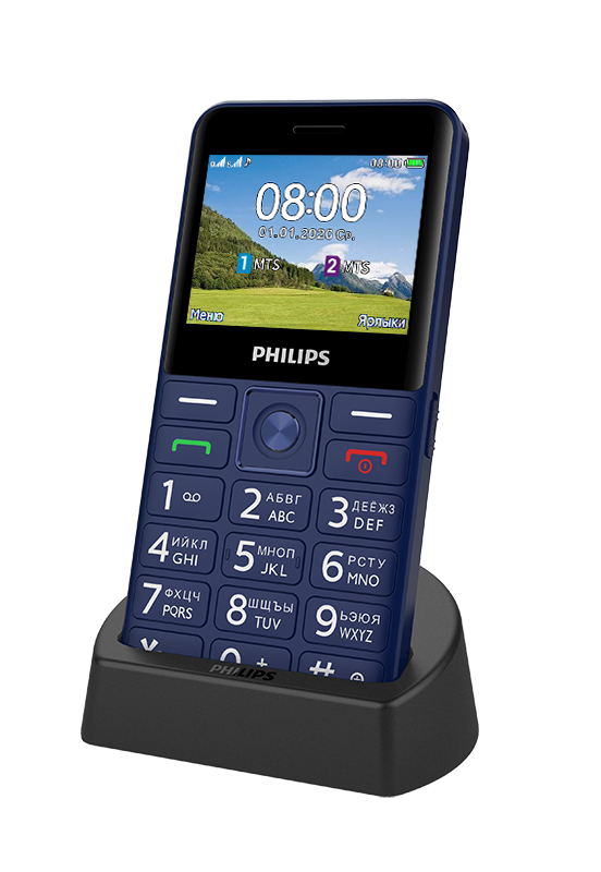 Мобильный телефон Philips Xenium E2601 синий